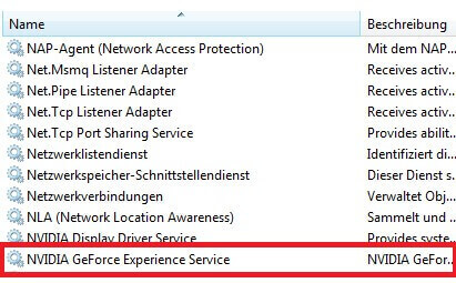 GeForce experience Service