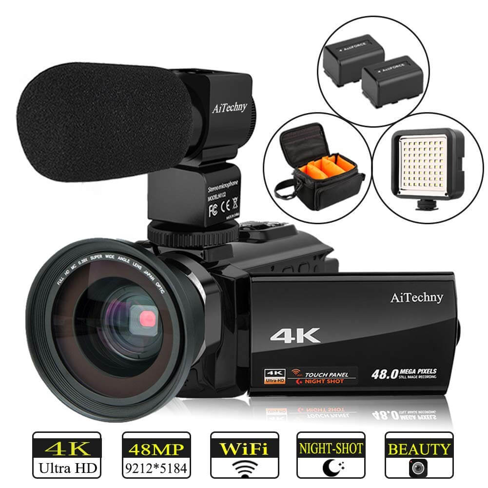 4K camcorder AiTechny Ultra HD Digital WiFi camera
