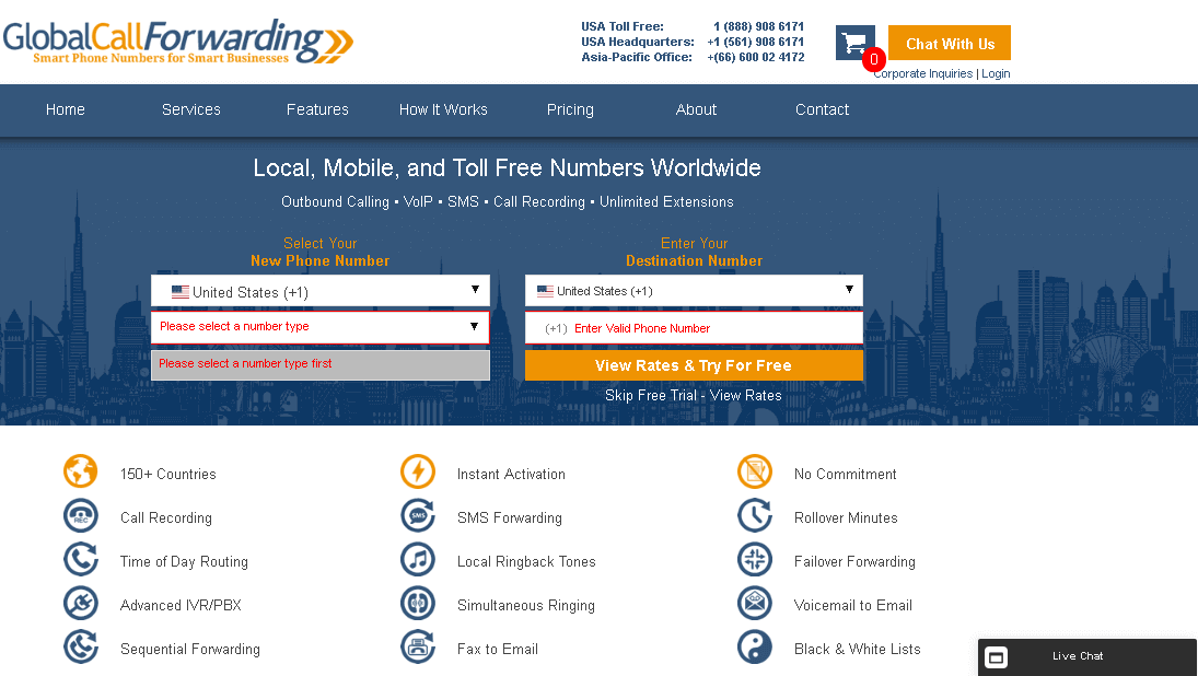 Global Call Forwarding