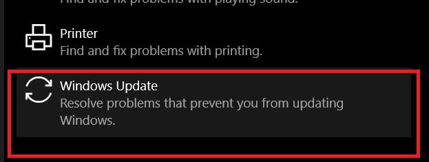 Troubleshoot window update