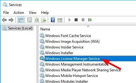 Window Lincense manager service