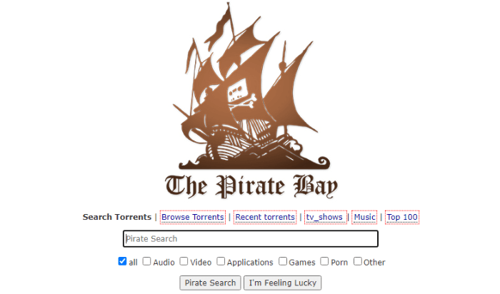 the pirate bay