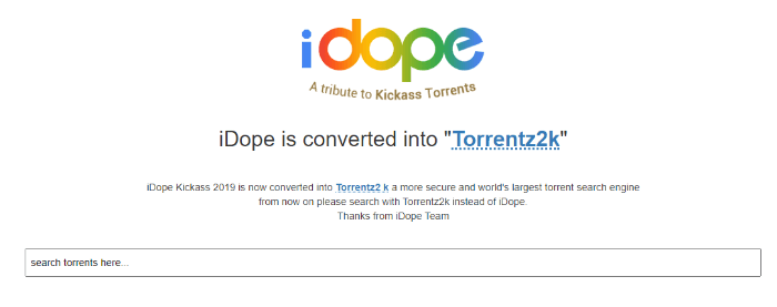 idope torrent search engine