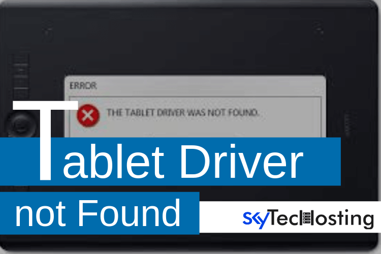 wacom tablet driver not found