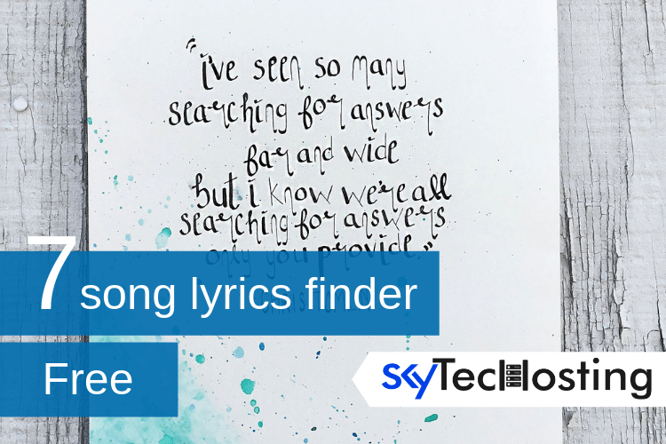 song lyrics finder