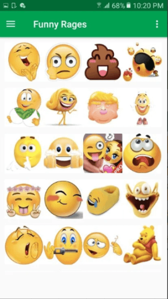 sms rage faces android