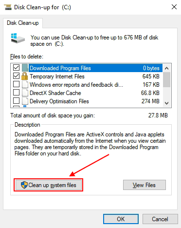 Clean-up System Files