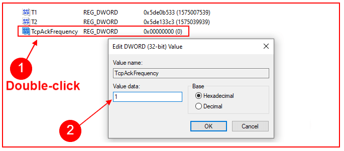 tcpackfrequency windows 10