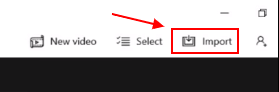 now you can click on import button