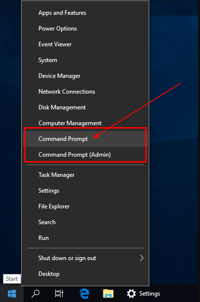 win x command prompt