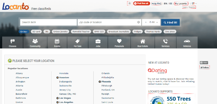 free classifieds websites locanto
