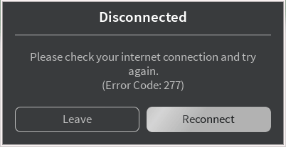 fix roblox error code 277