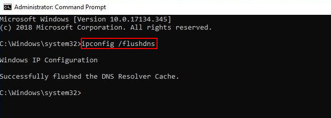 ipconfig flush dns