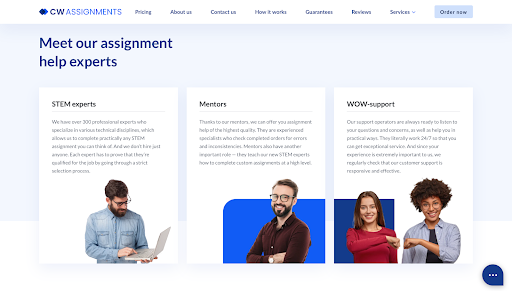 CWAssignments meet the experts