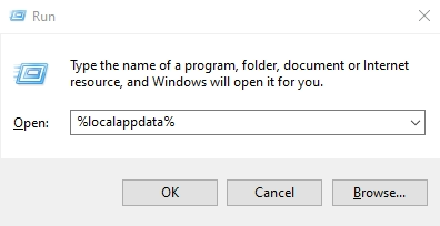 local appdata windows 10