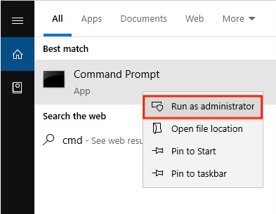 Run as Administrator