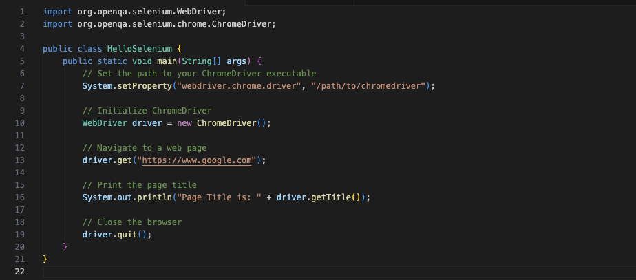 Selenium Test Script