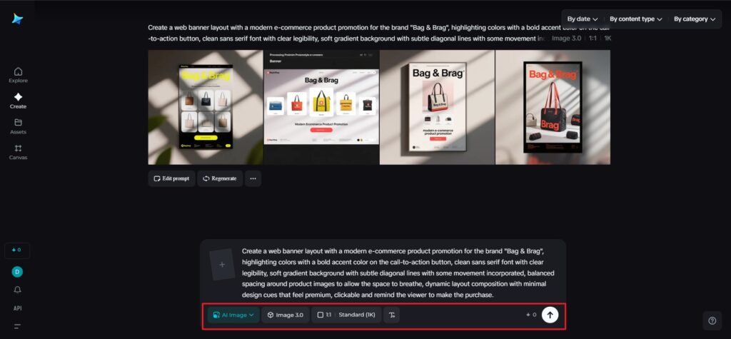 Modify parameters and generate
